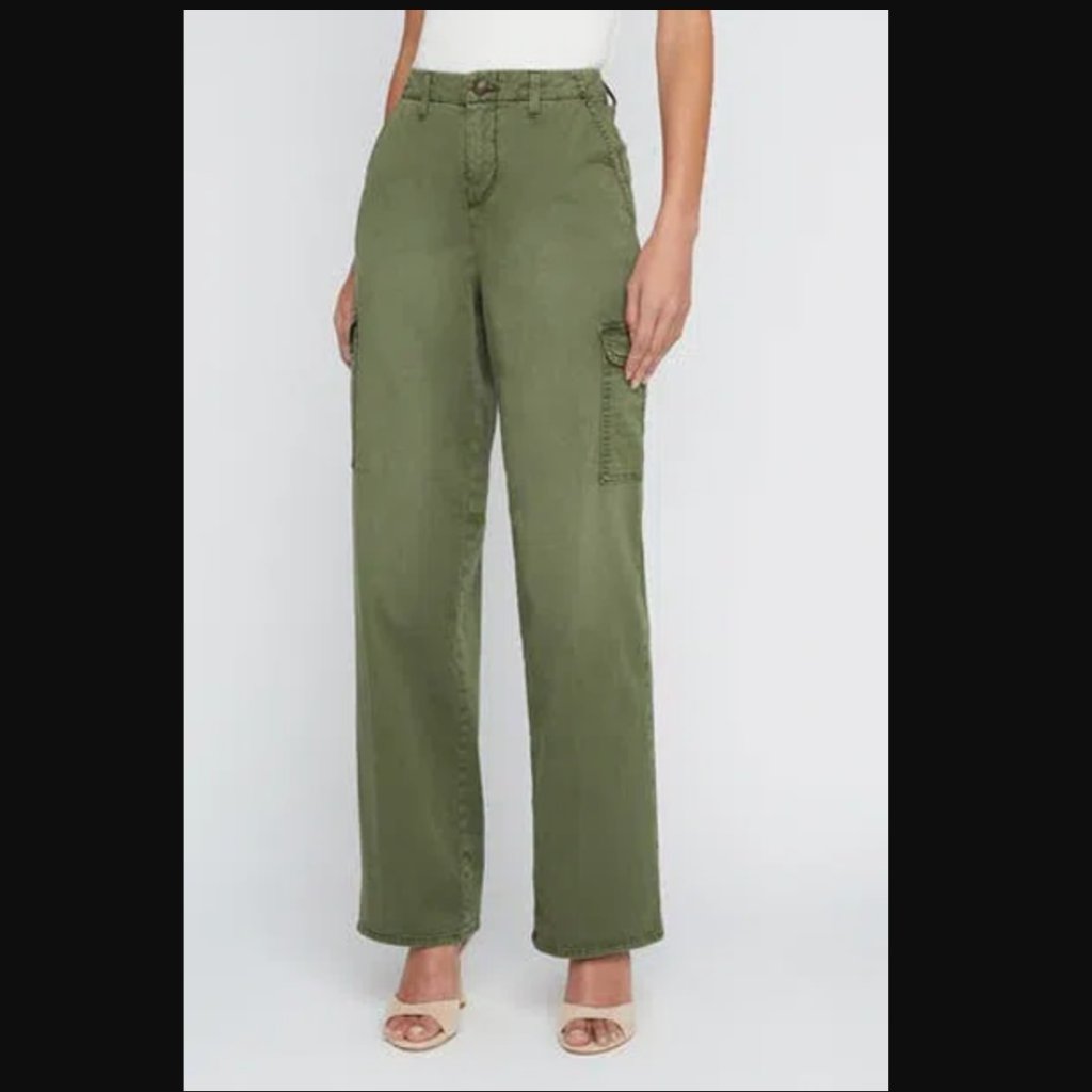 Nwt L'agence Channing Stretch Cotton Cargo Pants Olive Green (Brigade) Size 23
